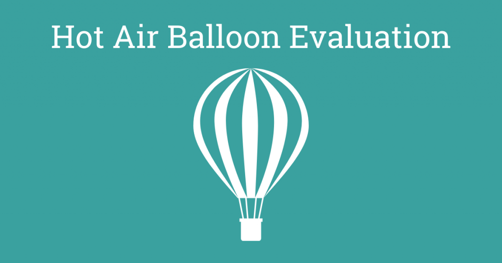 Hot Air Balloon Evaluation - Participatory Activity for Facilitators
