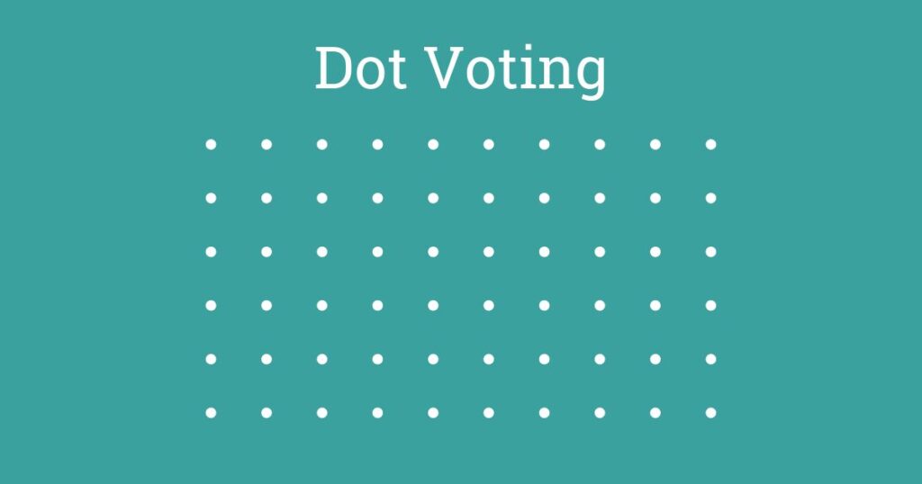 Dot Voting Facilitation decision making technique